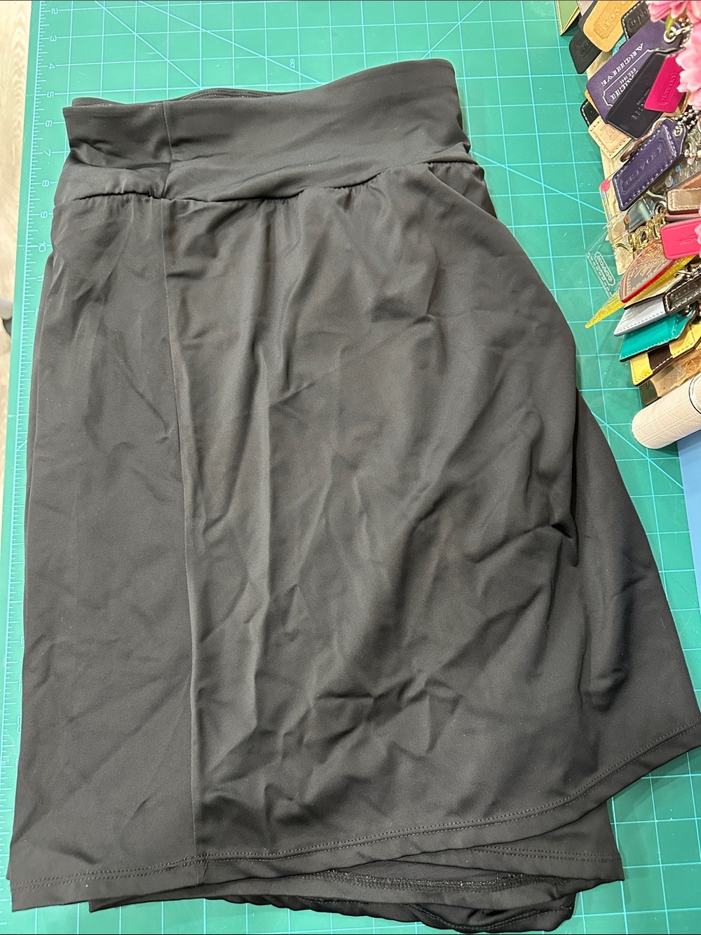 Black Swim Skirt with attached shorts